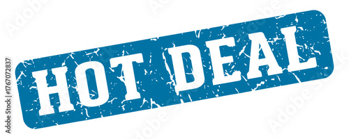 hot deal rectangular sign. hot deal stamp