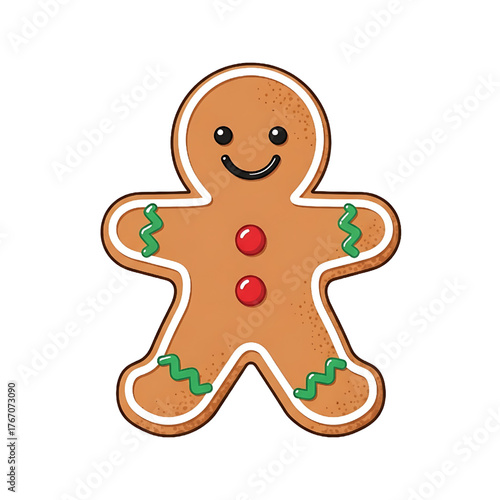 Gingerbread Man Cookie Holiday Festive Christmas Decoration