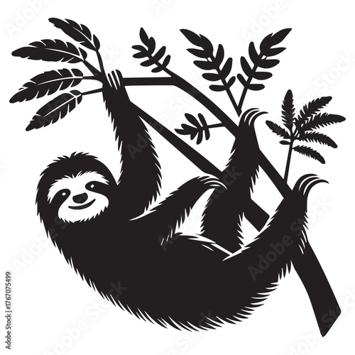 vector illustration of an Sloth