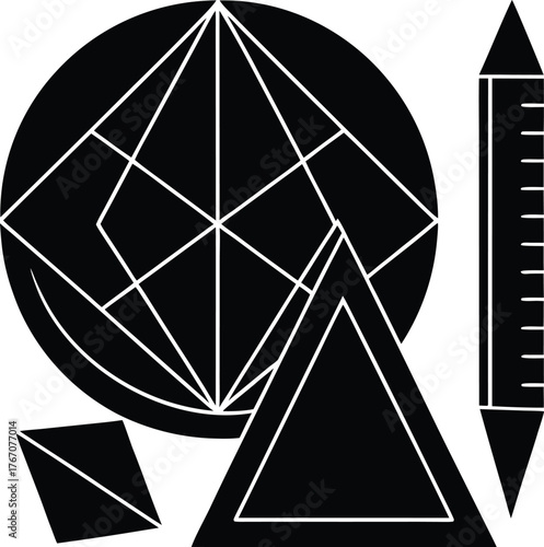 Abstract digital art blue gold swirling patterns dynamic flowing energy isolated on transparent background