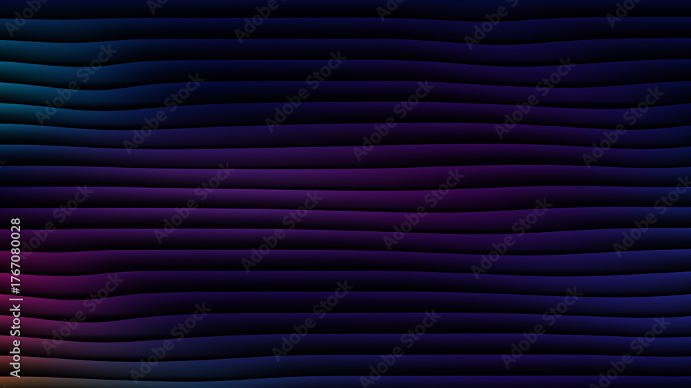 Obraz premium Abstract dark gradient background with flowing lines and waves pattern creating depth and mystery in a futuristic digital design ideal for technology and creative applications