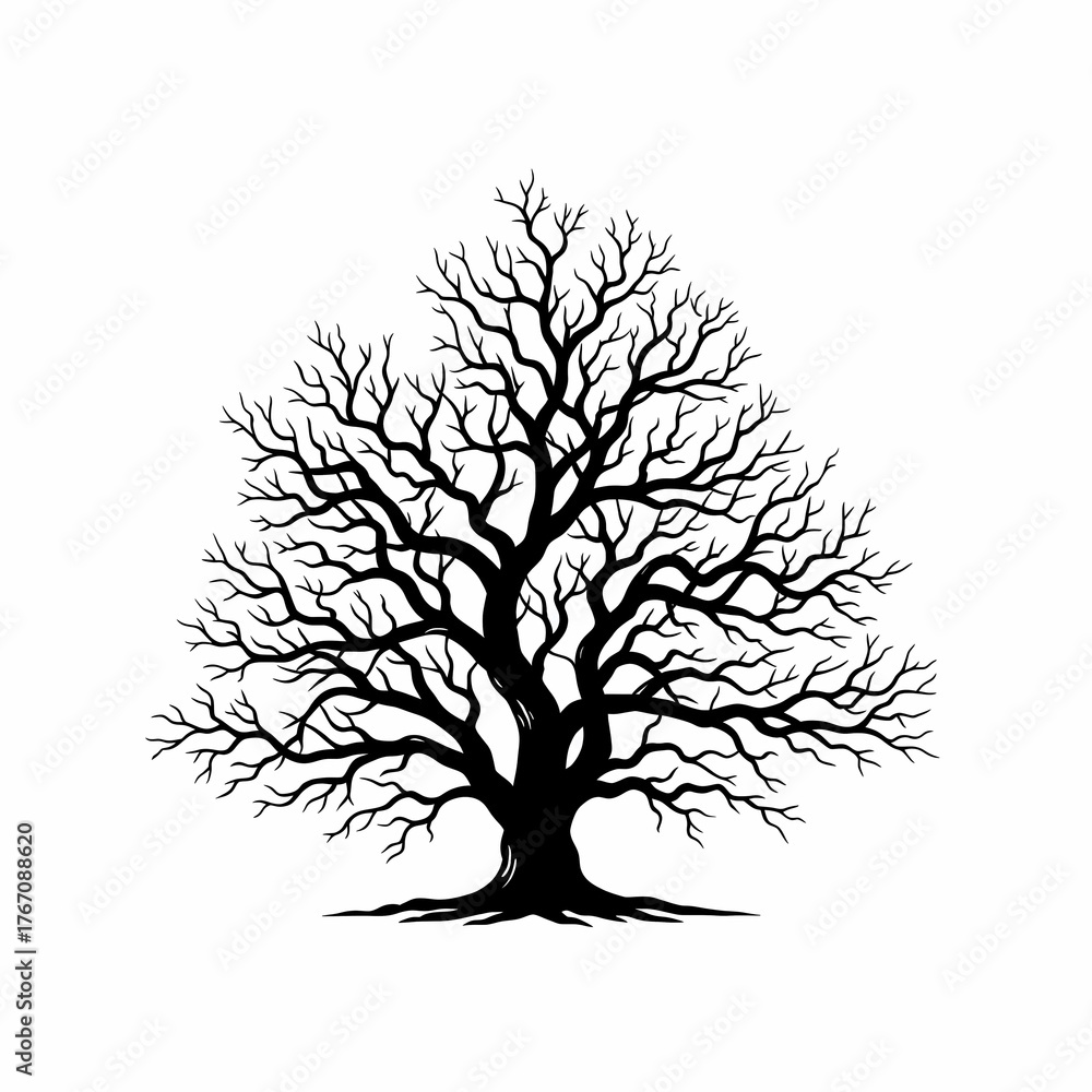 Obraz premium tree silhouette vector