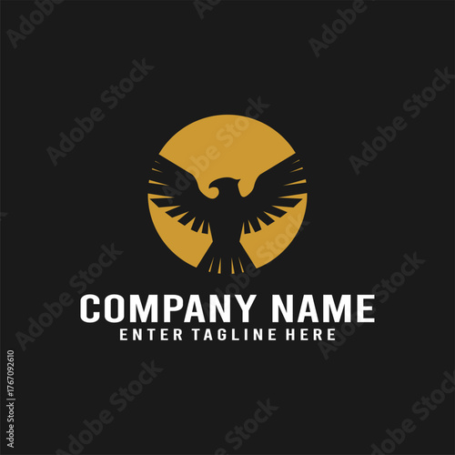 Phoniex logo design, bird, animal, vector, silhouette, company, pigeon, predator, black, fenix, aggressive, background, simple, head, colorful, power, polygon, hawk