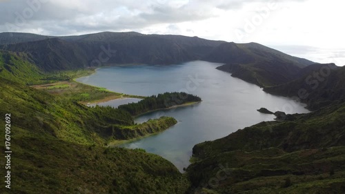 Footage of the island of sao miguel in the Azores, Portugal
