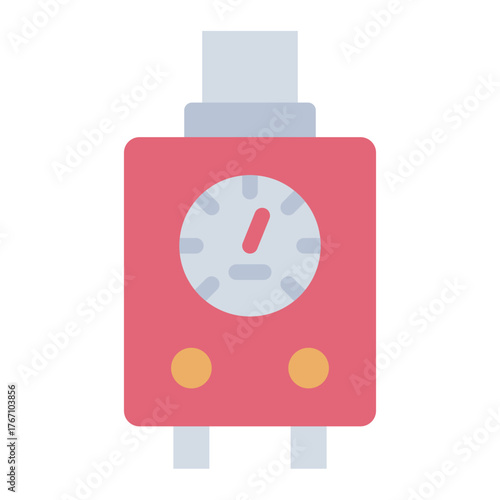 boiler system flat icon for indoor water heating