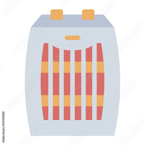 ceramic heater flat icon for quick indoor warmth