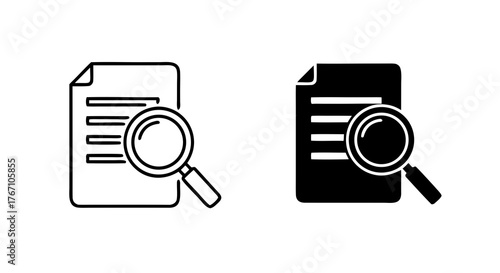 professional business audit vector icon set