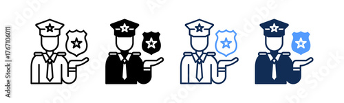Police multiple icon