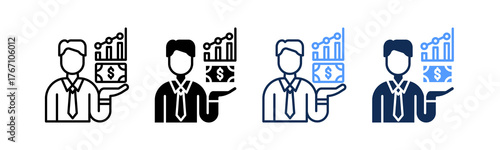 Stock Market multiple icon
