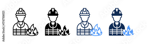 Firefighter multiple icon