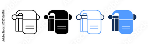 Towel multiple icon