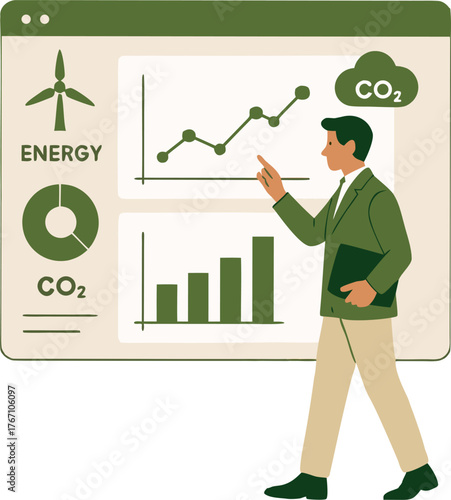 Dynamic presentation of renewable energy growth and CO2 reduction strategies for sustainable future