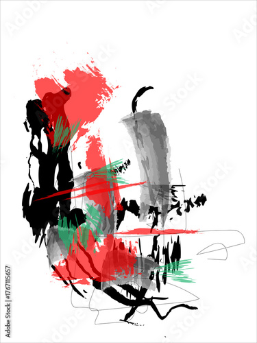 Abstract art illustration color