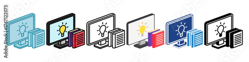 Insight Mini Illustration Multi Style Isometric Icon. Use For Modern Concept, Print, Ui, Ux Kit, Web And App Development. Vector Related To Market, Business, Finace
