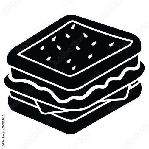A sandwich vector design art