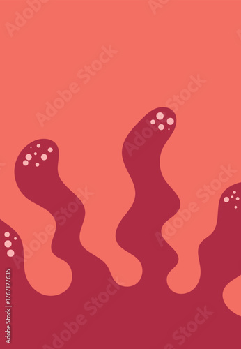 Design wall art anemone sea