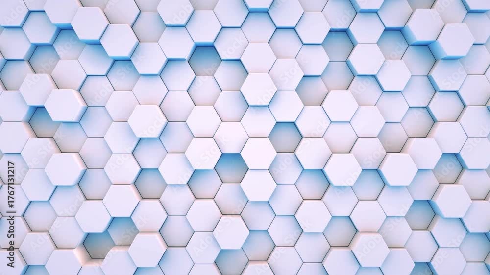 Seamless blue geometric tile pattern design for a vibrant texture background motion
