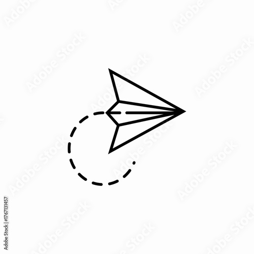email shuttle send icon sign vector