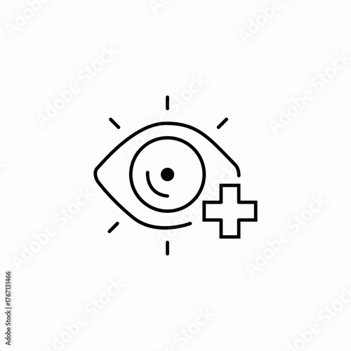 eye medicie icon sign vector