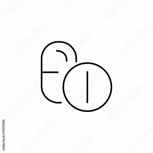 pill variety icon sign vector