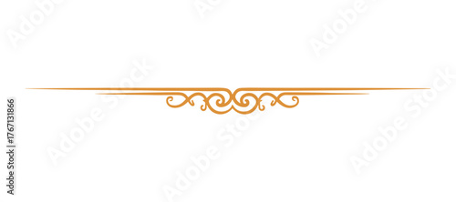 Decorative ornamental divider vector, elegant horizontal line design element