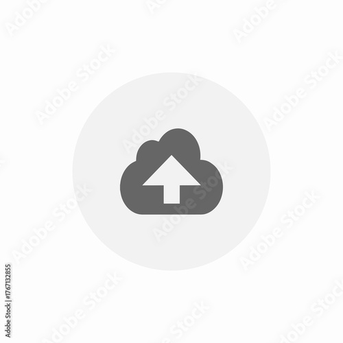 cloud extracting icon sign vector