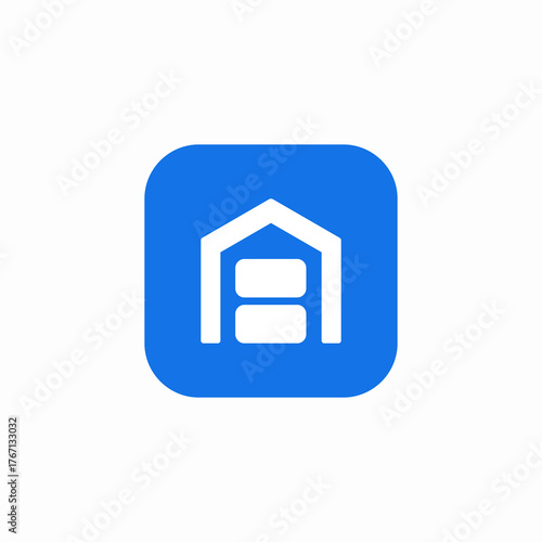 garage storage icon sign vector