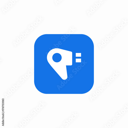 hair blow drying icon sign vector