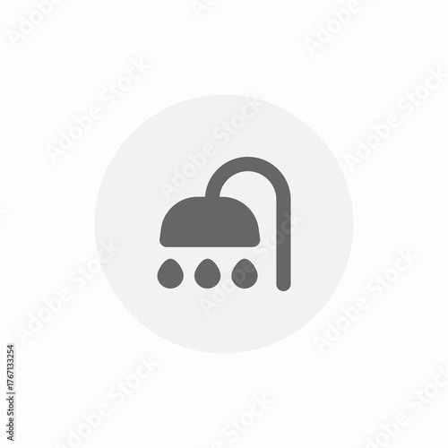 shower water running icon sign vector