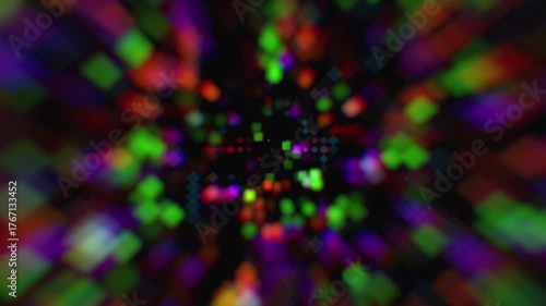 Wallpaper Mural digital purple, orange green data stream matrix effect background video for tech, gaming, modern intros Torontodigital.ca