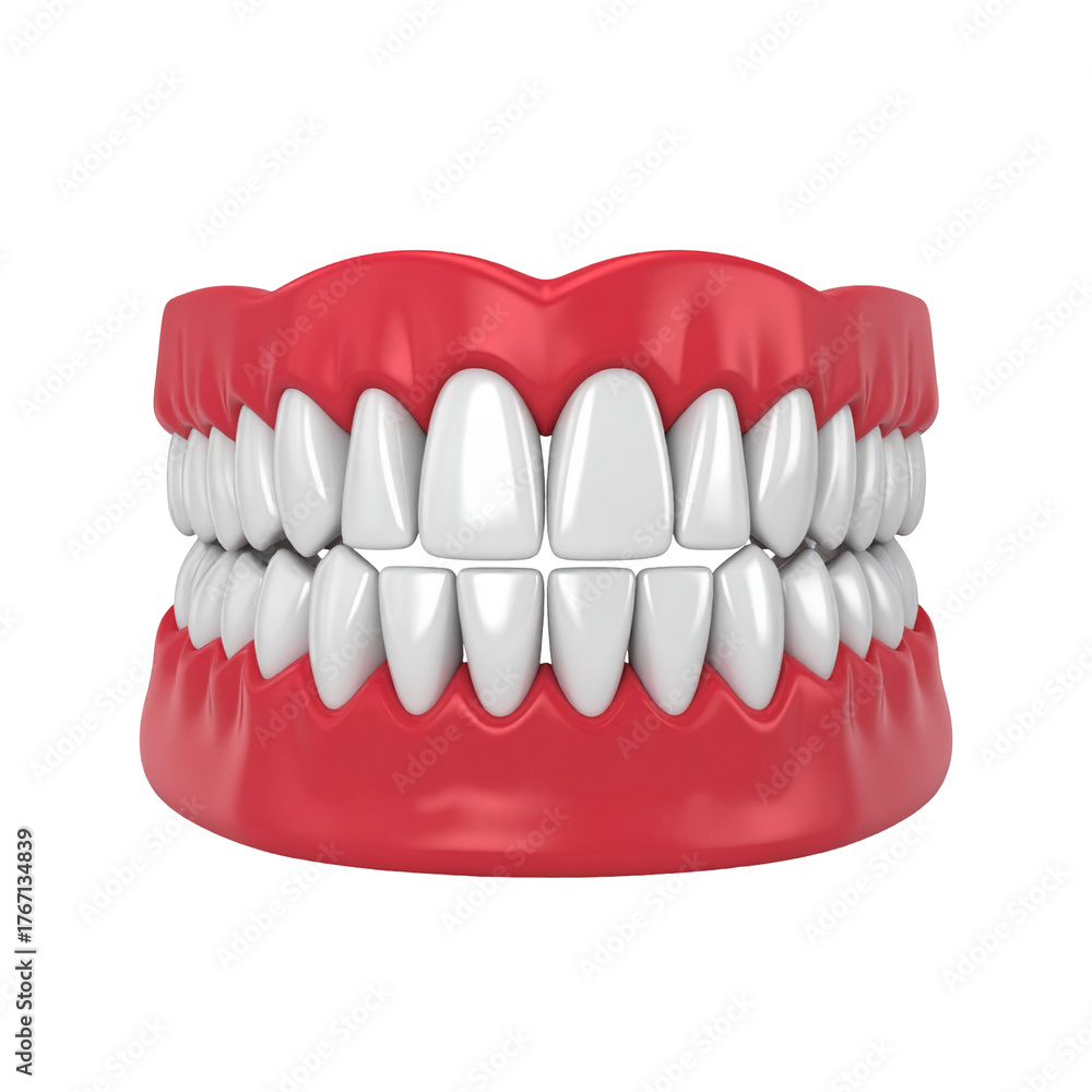 Obraz premium teeth isolated on white background