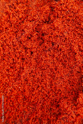 Top view of paprika with fine texture