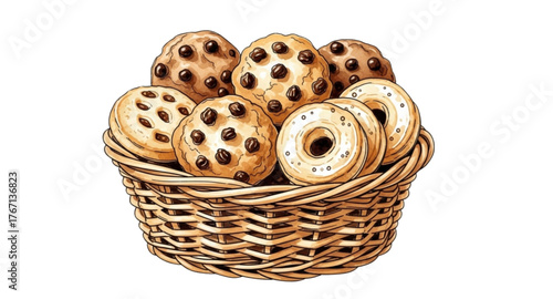 bagels in a basket