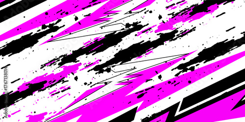 vector racing background design with a unique pattern, a combination of lines and bright colors such as pink and others with effects like stars