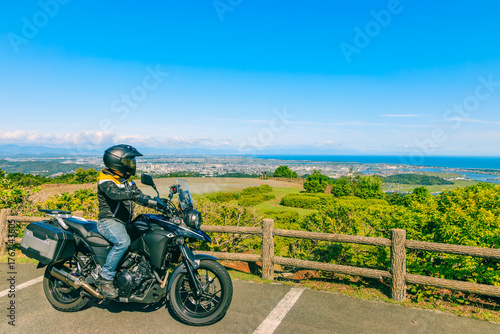 バイクツーリングで訪れた伊勢志摩スカイラインの一宇田展望台