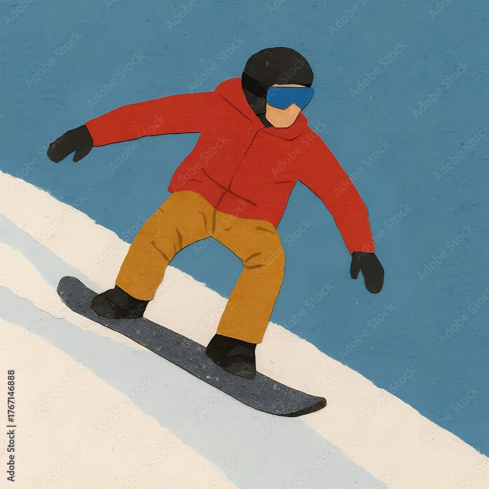 Obraz premium ウィンター スノーボード ゆき スノー