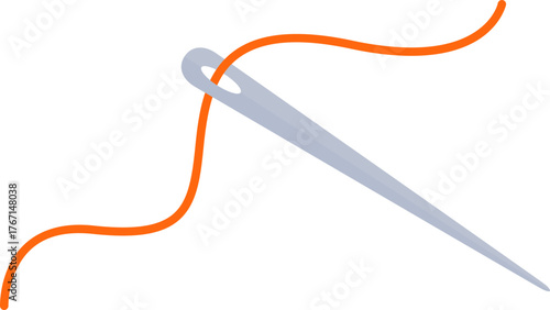 Needle with Thread Illustration