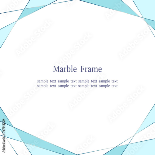 ブルージュエルテクスチャフレーム（ラグジュアリースタイル・正方形）