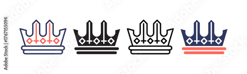 Crown multiple icon