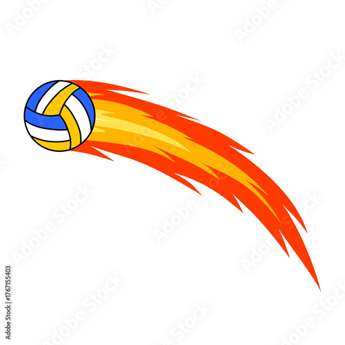 Fiery Sports Ball