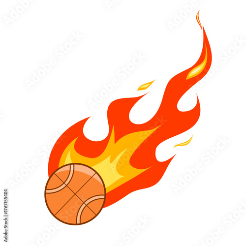 Fiery Sports Ball