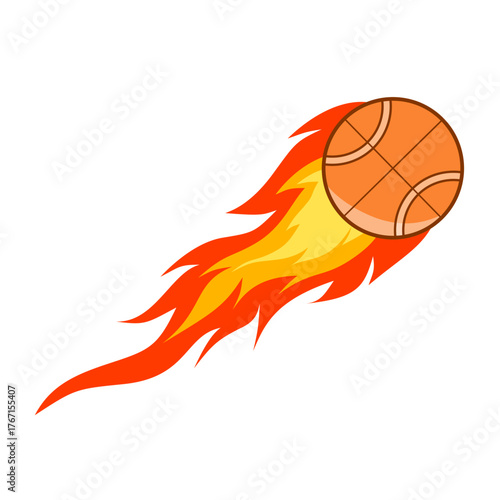 Fiery Sports Ball