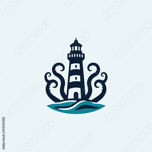 Lighthouse Kraken Logo