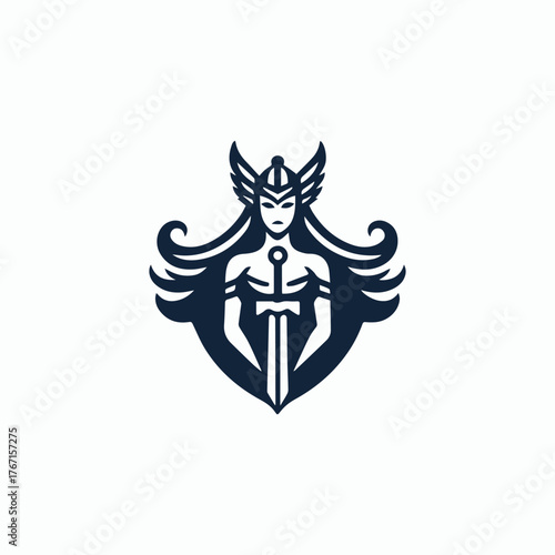 Valkyrie Goddess Logo