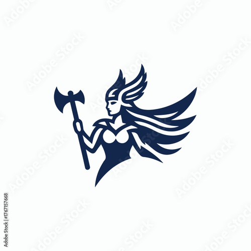 Valkyrie Goddess Logo
