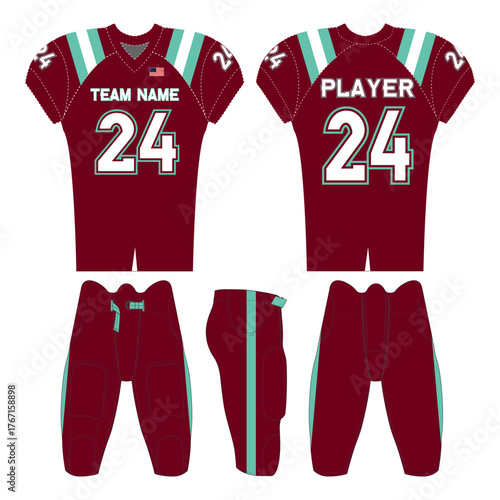 Dynamic sports jersey design — perfect for teams, athletes, and designers. Fully editable digital file for customizing colors, logos, and names. Ideal for print or merchandise use