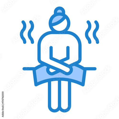 Sauna Icon - Blue Style