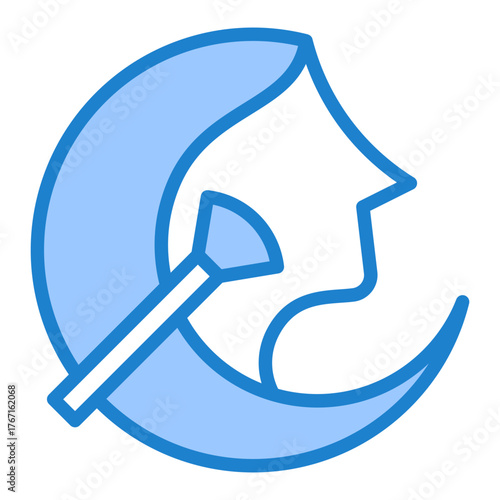 Makeup Icon - Blue Style
