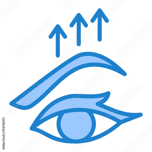 Brow Shaping Icon - Blue Style