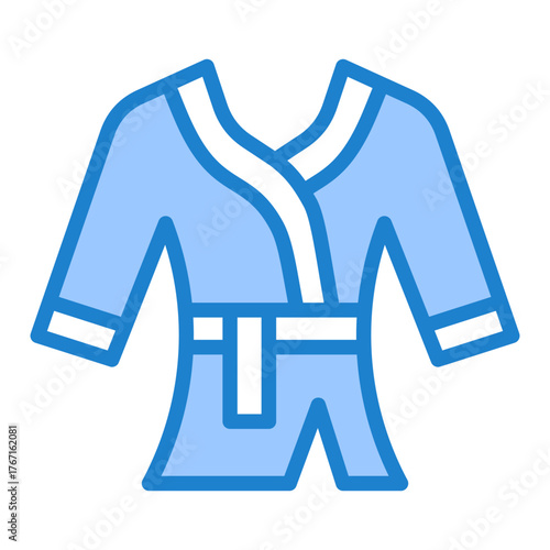 Spa Robe Icon - Blue Style